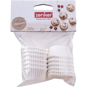 Vita muffinsformar i papper, 240-pack, diameter 3 cm