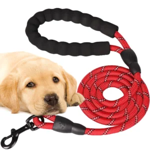 Hundkoppel med skumhandtag och reflex – 1,2 m