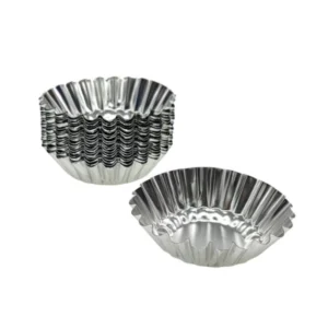 Små kakformar i aluminium för bakning – 20-pack