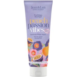 Vegansk duschgel med passionsfrukt och persika 250 ml från Jean & Len