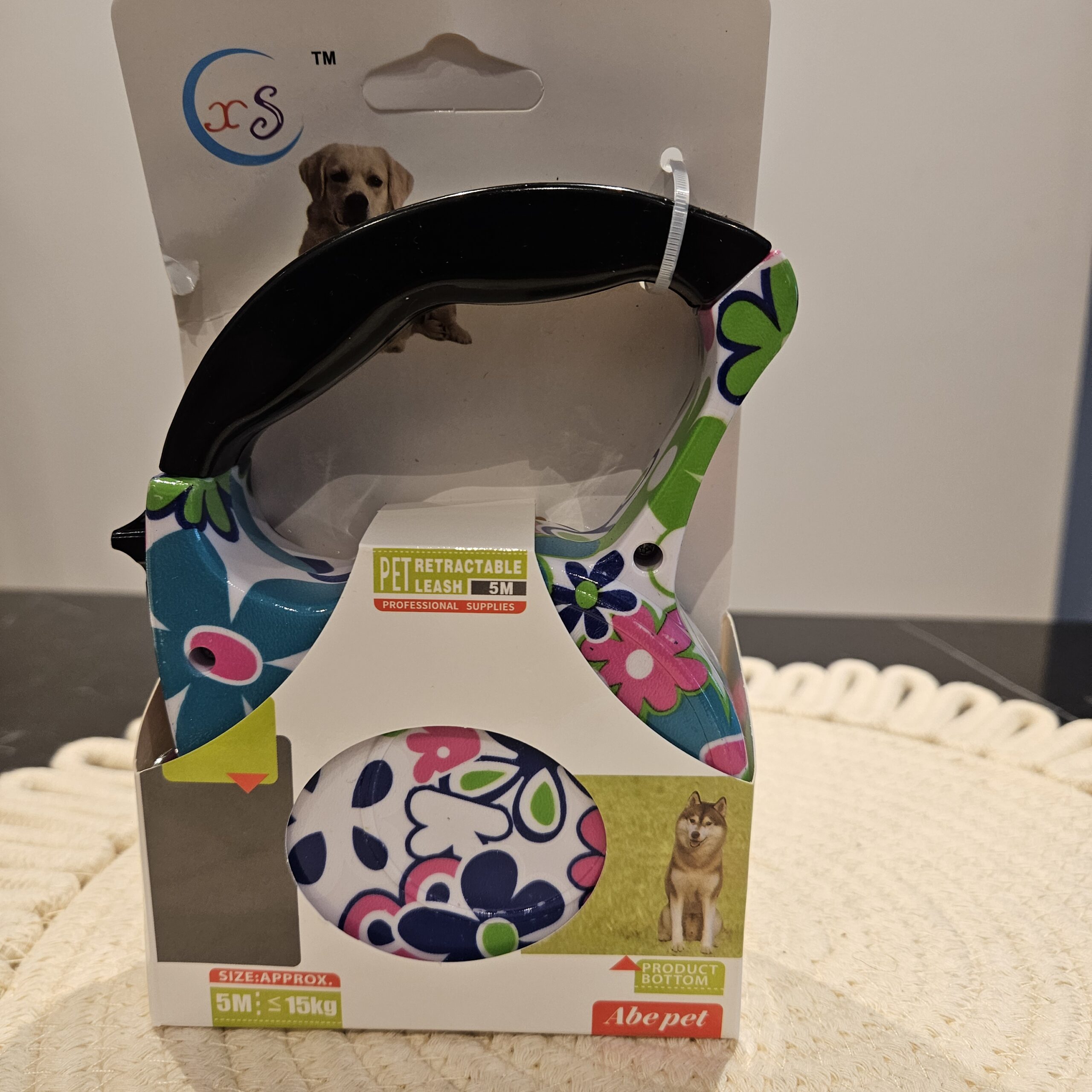 Automatiskt hundkoppel 5 m