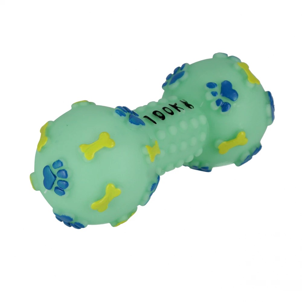 Pipande Hundleksak Ben – Grön, 14 cm