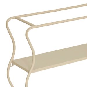 Vägghylla i metall, beige 2